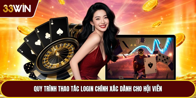 Quy trình thao tác login chính xác dành cho hội viên